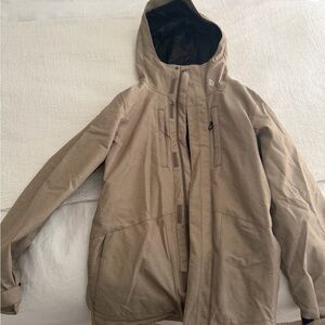 Volcom Women’s Tan Hooded Ski Jacket